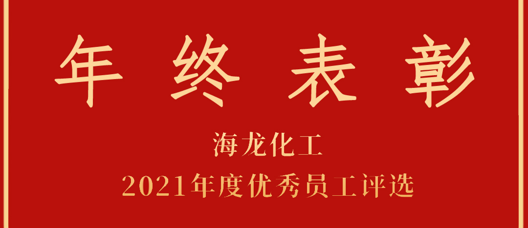 <strong>表彰！海龍化工2021年度優(yōu)秀員工優(yōu)秀部門評選</strong>